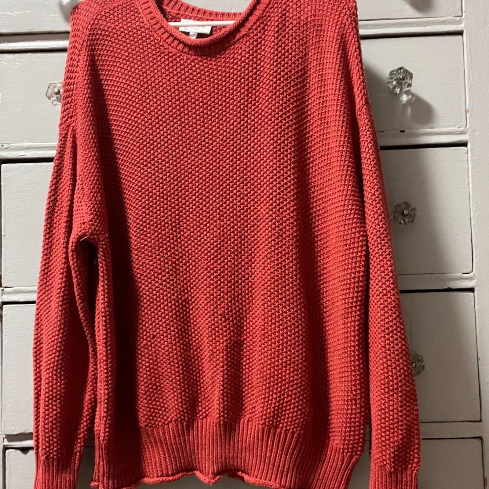 Chainmail-type Coral Knit Sweater from Jessica Simpson